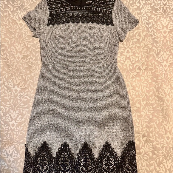 Karl Lagerfeld Dresses & Skirts - Karl Lagerfeld Black and Gray Mini Dress